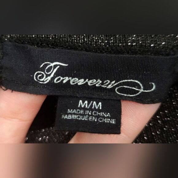 Forever 21 Black Sparkle Skirt - Mini/Skirts, Size M for Women - Picture 3 of 3